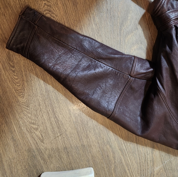 VERA PELLE SZ.L ITALIAN LEATHER JACKET AWESOME STYLE - Picture 4 of 5